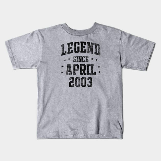 Legend since April 2003 Kids T-Shirt by Creativoo